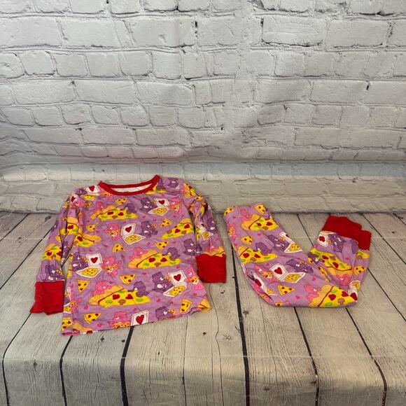 Birdie Bean Care Bear Pizza Bamboo Pajama Set - Picture 1 of 4